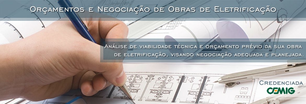 Banner Orçamentos e Negociação de Obras de Eletrificação